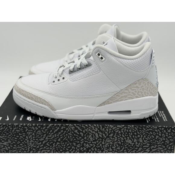 Men’s Size 8.5 - Nike Air Jordan 3 Retro 2025 Pure Money CT8532-111 No Box Lid main image 8